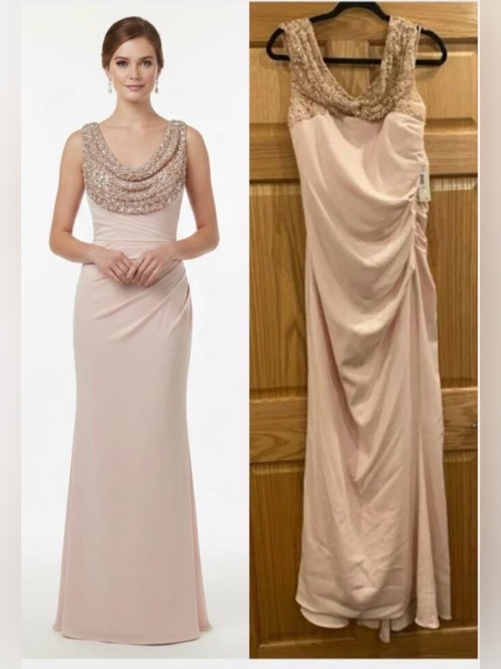 Badgley Mischka Column Gown Dress